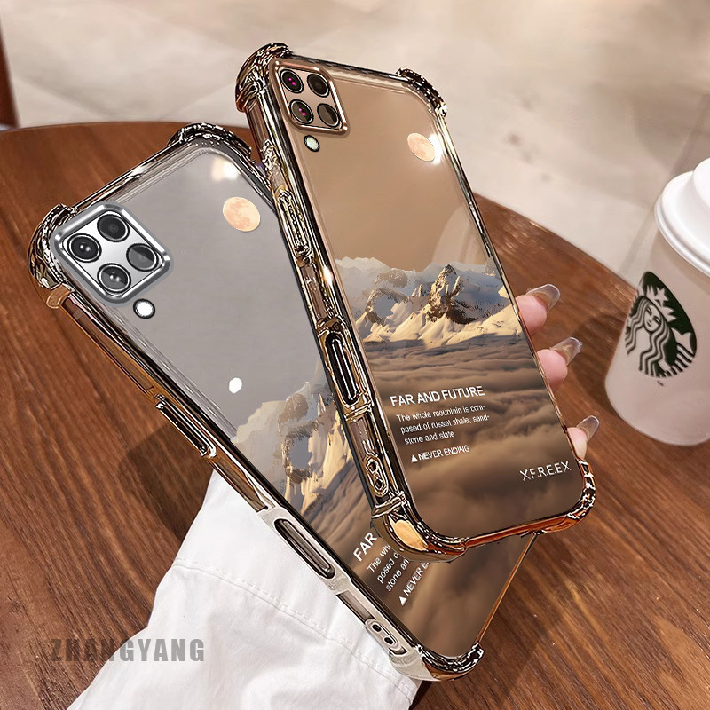 [Màu Mới] Ốp Lưng Dành Cho Samsung A12 A22 4G M12 M22 M32 Ốp Điện Thoại Họa Tiết Chống Rơi Bốn Góc Họa Tiết Phong Cảnh Thẩm Mỹ Vỏ Mềm TPU Silicon