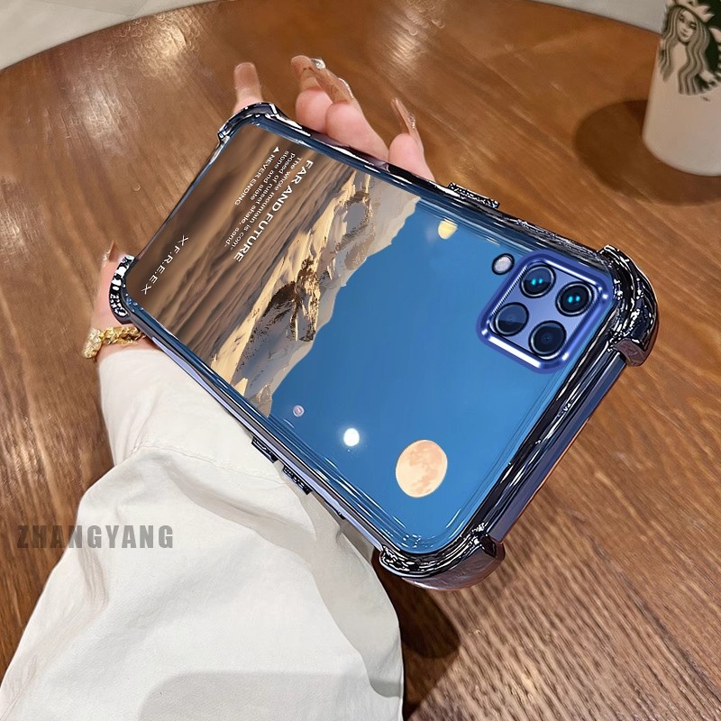 [Màu Mới] Ốp Lưng Dành Cho Samsung A12 A22 4G M12 M22 M32 Ốp Điện Thoại Họa Tiết Chống Rơi Bốn Góc Họa Tiết Phong Cảnh Thẩm Mỹ Vỏ Mềm TPU Silicon