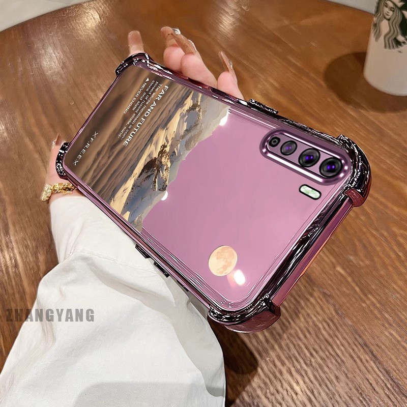 [Màu Mới] Ốp Lưng Cho Huawei Nova 7 Nova 7 SE Ốp Điện Thoại Họa Tiết Chống Rơi Bốn Góc Họa Tiết Phong Cảnh Thẩm Mỹ TPU Silicon Mềm