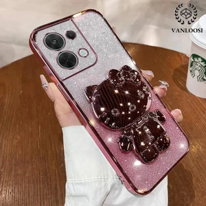 ốp lưng oppo reno 8 reno 8 pro Ốp Điện Thoại Mềm Mạ Điện Chống Rơi Họa Tiết Mèo Dễ Thương Cho oppo reno 8 reno 8 pro