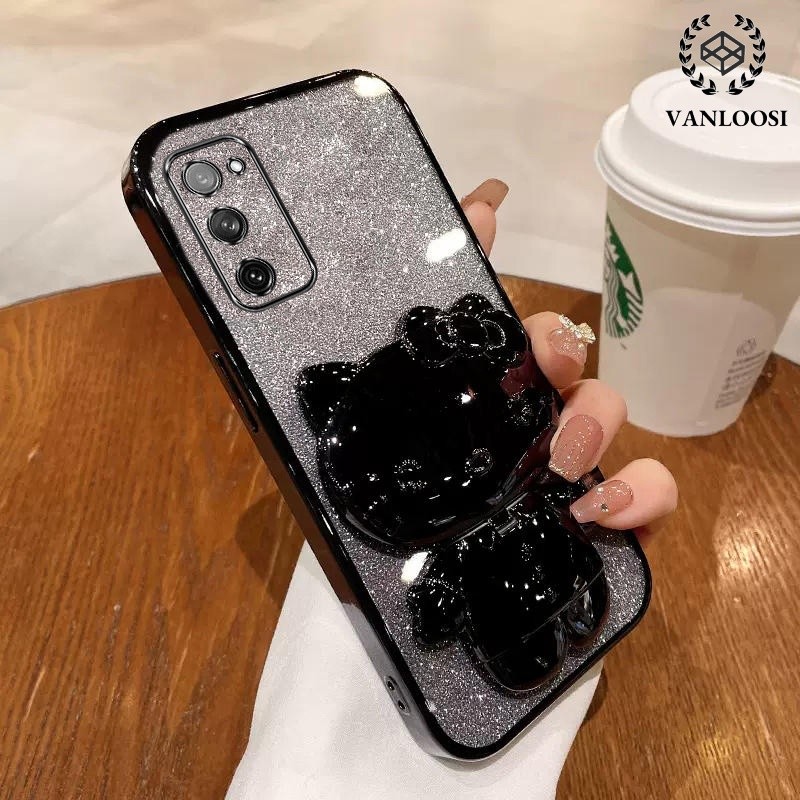 ốp lưng samsung s20 fe s20 plus s20 ultra s20 Ốp Điện Thoại Mềm Mạ Điện Chống Rơi Họa Tiết Mèo Dễ Thương Cho samsung s20 fe s20 plus s20 ultra s20