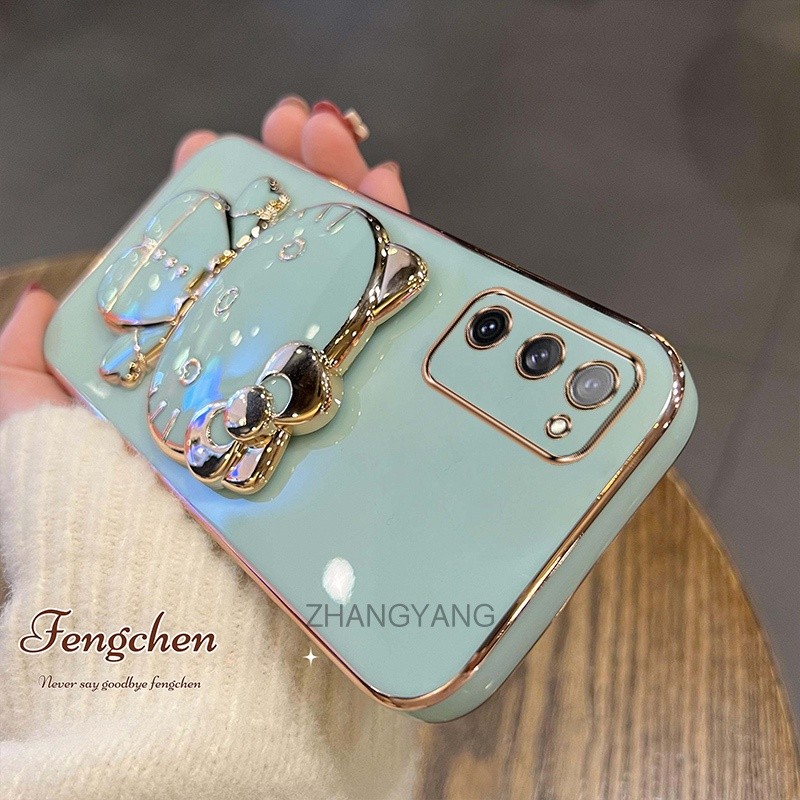 ốp lưng samsung s20 fe s20 ultra s20 plus s20 Ốp Điện Thoại TPU Silicon Mềm Chống Rơi Hình Mèo 3D Có Giá Đỡ Cho samsung s20 fe s20 ultra s20 plus s20