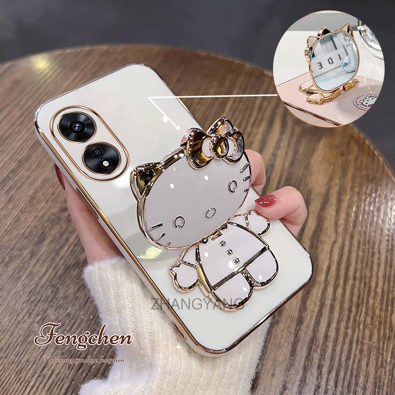 ốp lưng oppo reno 8t 4g reno 8t 5g Ốp Điện Thoại TPU Silicon Mềm Chống Rơi Hình Mèo 3D Có Giá Đỡ Cho oppo reno 8t 4g reno 8t 5g