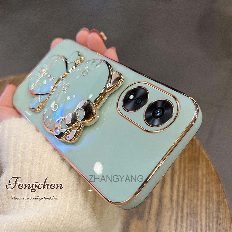 ốp lưng oppo reno 8t 4g reno 8t 5g Ốp Điện Thoại TPU Silicon Mềm Chống Rơi Hình Mèo 3D Có Giá Đỡ Cho oppo reno 8t 4g reno 8t 5g