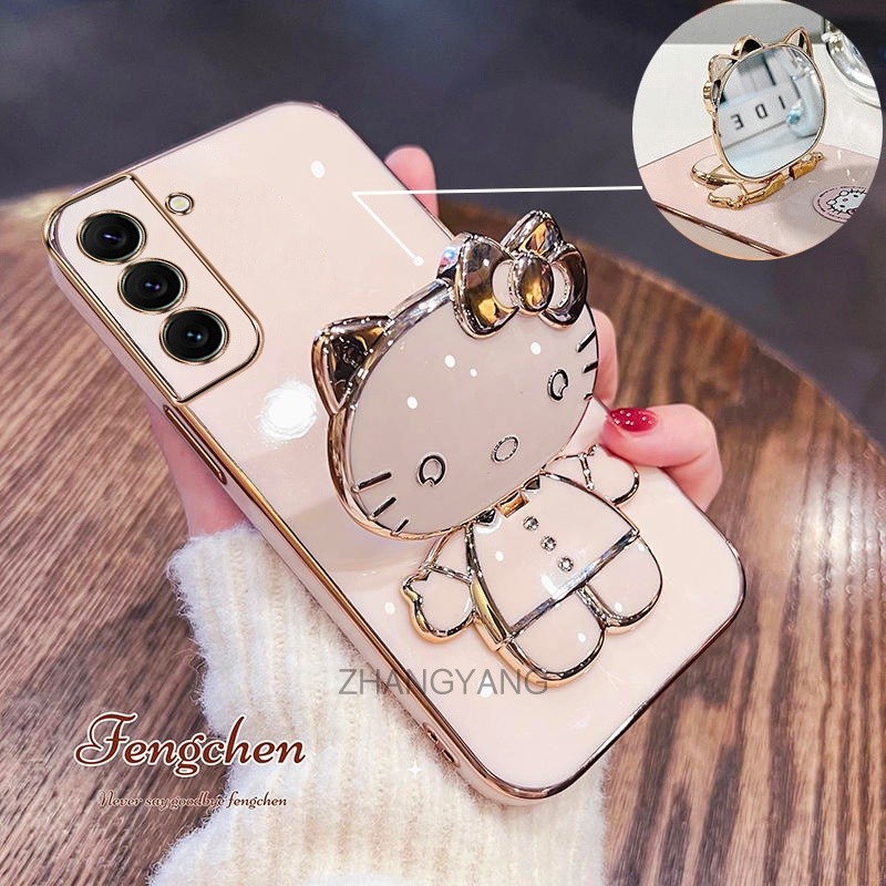 ốp lưng samsung s22 ultra s22 plus s22 Ốp Điện Thoại TPU Silicon Mềm Chống Rơi Hình Mèo 3D Có Giá Đỡ Cho samsung s22 ultra s22 plus s22