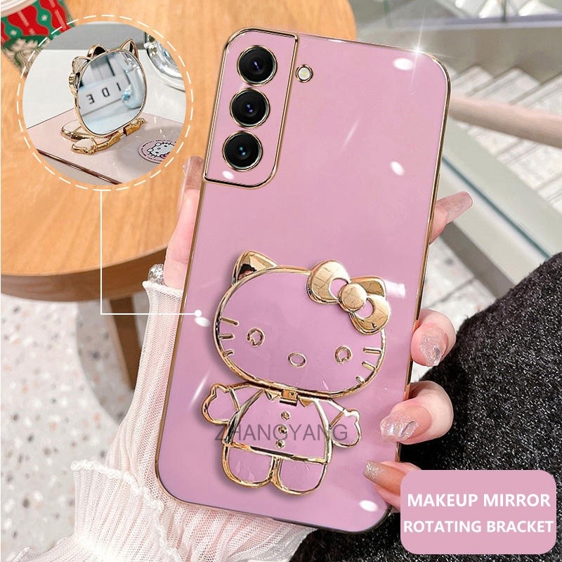 ốp lưng samsung s22 ultra s22 plus s22 Ốp Điện Thoại TPU Silicon Mềm Chống Rơi Hình Mèo 3D Có Giá Đỡ Cho samsung s22 ultra s22 plus s22