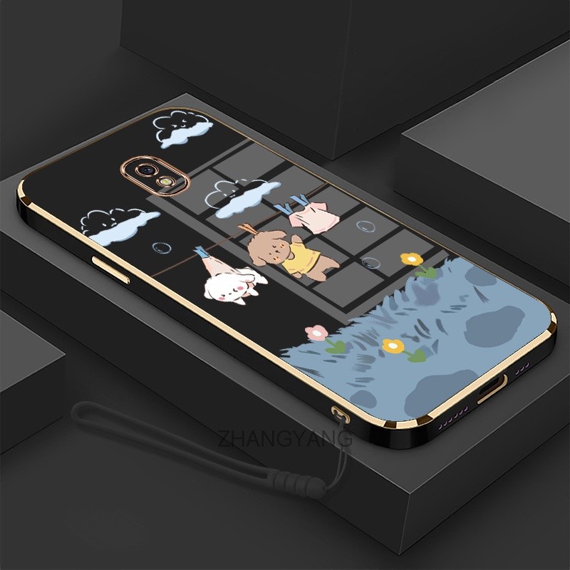 ốp lưng samsung j7 2017 j5 2017 j3 2017 j5 pro 2017 j7 pro 2017 Ốp Điện Thoại Mềm Mạ Điện Chống Rơi Họa Tiết Dễ Thương Kèm Dây Đeo Dành Cho samsung j7 2017 j5 2017 j3 2017 j5 pro 2017 j7 pro 2017