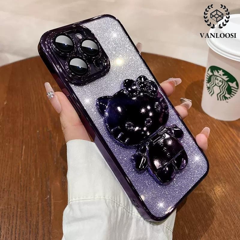 ốp lưng oppo a79 5g Ốp Điện Thoại Mềm Mạ Điện Chống Rơi Họa Tiết Mèo Dễ Thương Cho oppo a79 5g