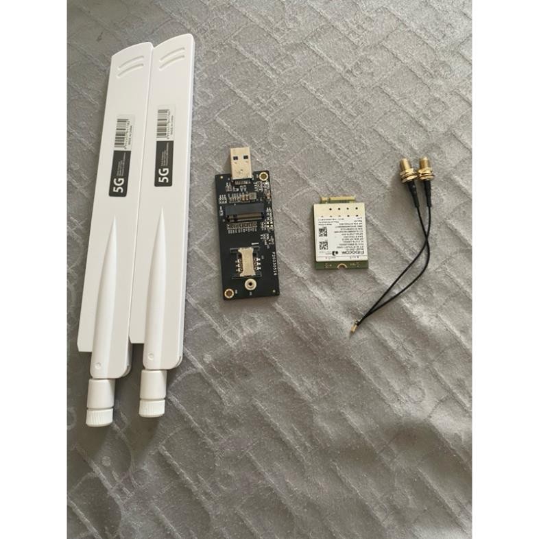 Card wwan 4G Fibocom L850-GL dùng cho router Openwrt, dùng với máy tính ...