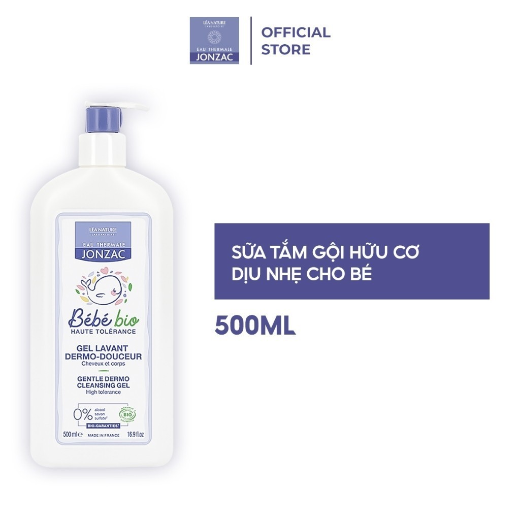 Ảnh Combo Gel Tắm Gội Hữu Cơ 500Ml và Dung dịch vệ sinh chống hăm tã hữu cơ dành cho bé sơ sinh (500Ml-1L) 2