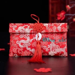 COMBO 10 Bao Lì Xì Vải Gấm Lì Xì Tết Nhiều Hoa Văn Cao cấp Ngày Tết,Cưới Hỏi, Nạp Tài