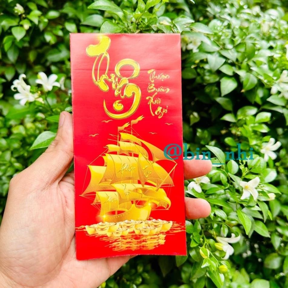 (HỎA TỐC) 10 BAO LÌ XÌ Thuận buồm xuôi gió - Lì Xì Tết 2026