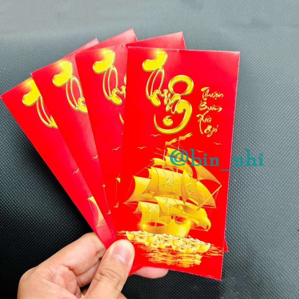 (HỎA TỐC) 10 BAO LÌ XÌ Thuận buồm xuôi gió - Lì Xì Tết 2026