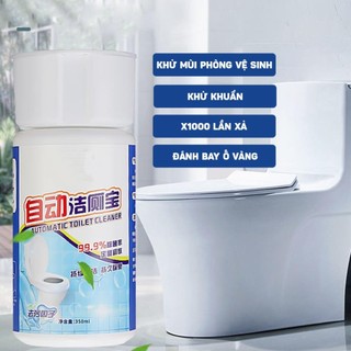 Nước Tẩy Bồn Cầu Tự Động 350ml | Khử Mùi Nhà Vệ Sinh | Diệt Khuẩn Toilet | Tẩy Ố Vàng | Xả Sạch Lâu