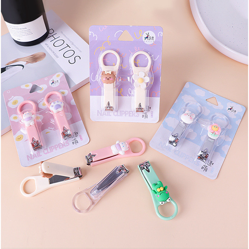[VÔ DIỆN] Set 2 Bấm Móng Tay Hình Thú Hình Hoa Cute Dễ Thương Nhỏ Gọn Bỏ Túi.
