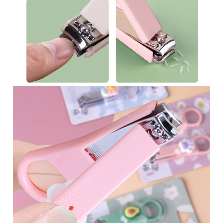 [VÔ DIỆN] Set 2 Bấm Móng Tay Hình Thú Hình Hoa Cute Dễ Thương Nhỏ Gọn Bỏ Túi.