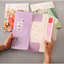Set 4 bức tranh tô màu nước khổ A4 - Tranh tô màu phong cảnh hoa lá - thiếu nữ thanh xuân.