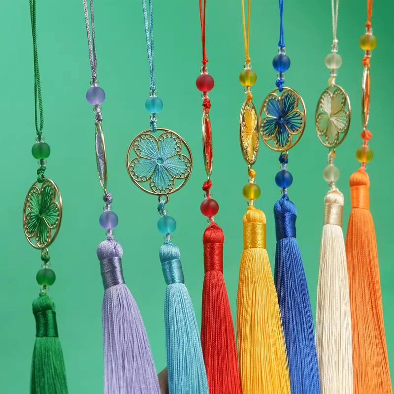 [VÔ DIỆN] Tua Rua Kết Chỉ Hoa Đào Tiên Hiệp Cổ Trang Kết Hợp Set Hán Phục Treo Sáo Decor Phụ Kiện Thời Trang.