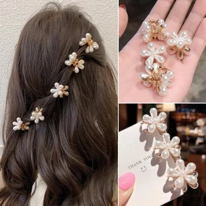 1c Kẹp Tóc Hình Hoa Mini Kẹp Tóc Càng Cua Đính Đá Thời Trang Hàn Quốc Dễ Thương Cho Nữ và Cho Bé Gái.