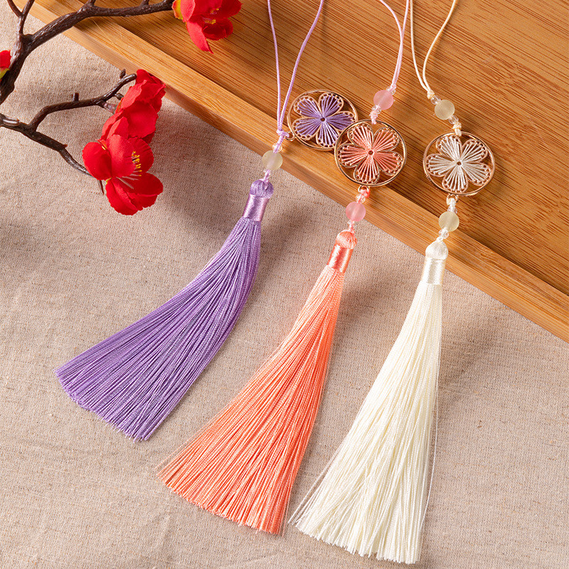 [VÔ DIỆN] Tua Rua Kết Chỉ Hoa Đào Tiên Hiệp Cổ Trang Kết Hợp Set Hán Phục Treo Sáo Decor Phụ Kiện Thời Trang.