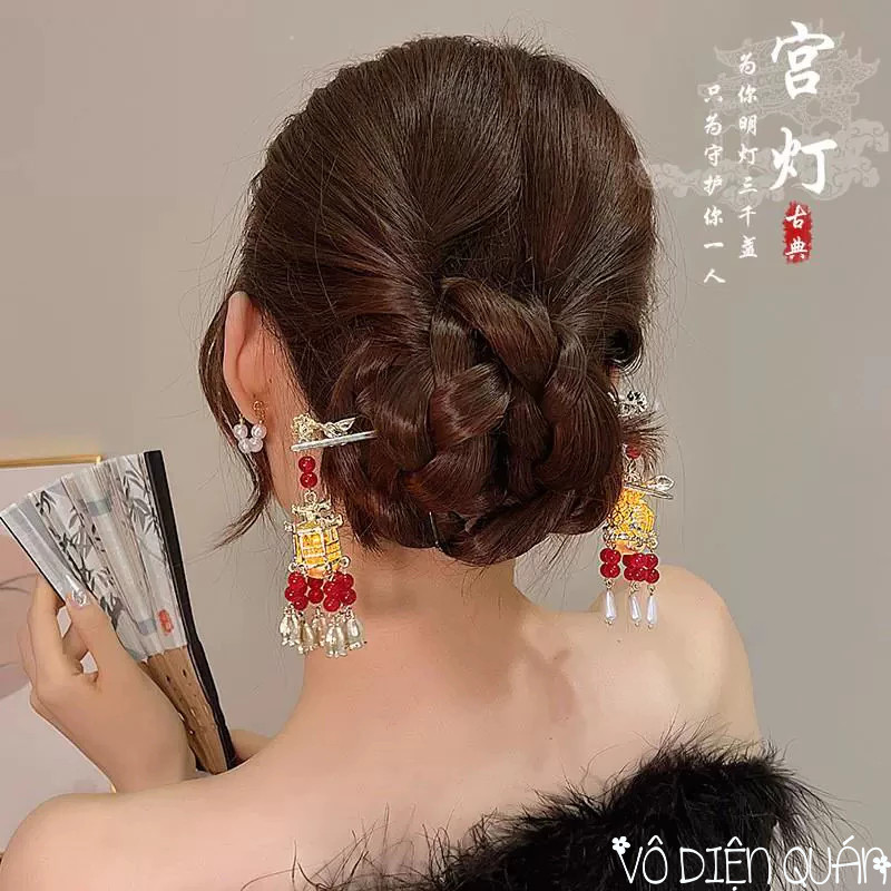 [VÔ DIỆN] Trâm Cài Tóc Phát Sáng - Trâm Đèn Lồng Liên Hoa Đăng Chơi Trung Thu..