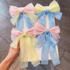 Kẹp Nơ Candy Girl Voan Kính Phong Cách Loli Kẹo Ngọt Dễ Thương Dành Cho bé.
