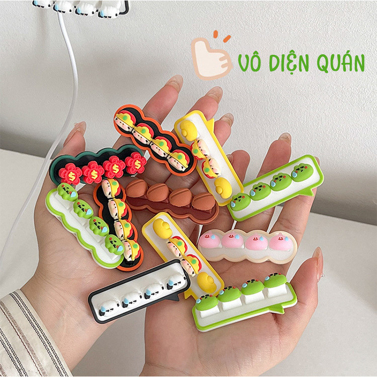 [VÔ DIỆN] Bảo Vệ Cáp Sạc Điện Thoại - Kẹp Silicon Giữ Cáp Dây Sạc ,Tai Nghe Cố Định Gọn Gàng Hoạt Hình Cute.