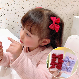 Vỉ 2c Cặp Tóc Nơ Nhí Xinh Xắn Dễ Thương Cho Mẹ Và Bé.