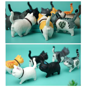 Mèo Đi Bộ Set Mô Hình 9 Mèo Nhỏ Cute Decor Bàn Học Xả Stress - Làm Tiểu Cảnh - Đồ Chơi Ô Tô.
