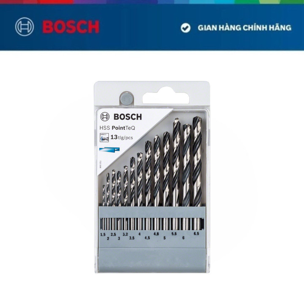 Ảnh Bộ mũi khoan Bosch HSS PointTeQ chống ăn mòn 2