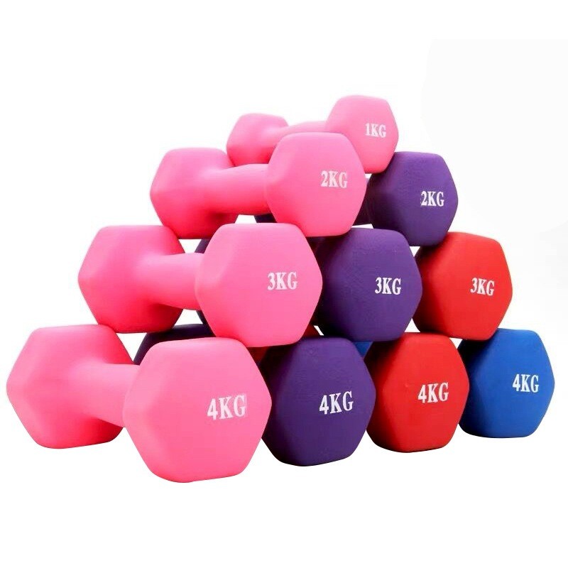 [Hàng Lỗi] [1 Cái] Tạ Tay 1kg - 2kg Lõi Gang Bọc Cao Su Tập Gym Yoga Chống Trơn Trượt, Xước Vỡ Sàn - taloi-1-2kg