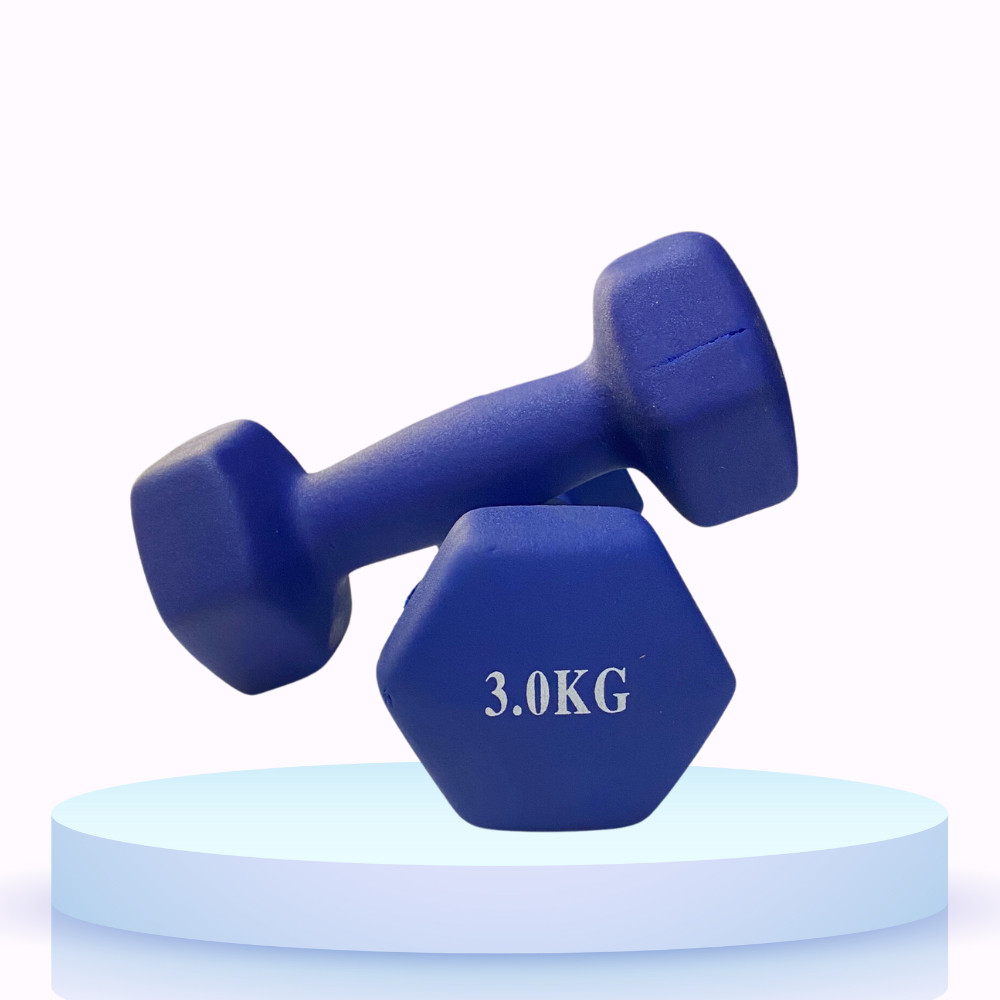 [Hàng Lỗi] [1 Cái] Tạ Tay 1kg - 2kg Lõi Gang Bọc Cao Su Tập Gym Yoga Chống Trơn Trượt, Xước Vỡ Sàn - taloi-1-2kg