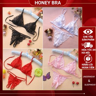 Bộ Đồ Lót Sexy Vải Ren Gợi Cảm Quyến Rũ  DL01 Đồ lót nữ gợi cảm Thiết Kế Dây Chéo Cách Điệu Mềm Mại Nâng Vòng 1