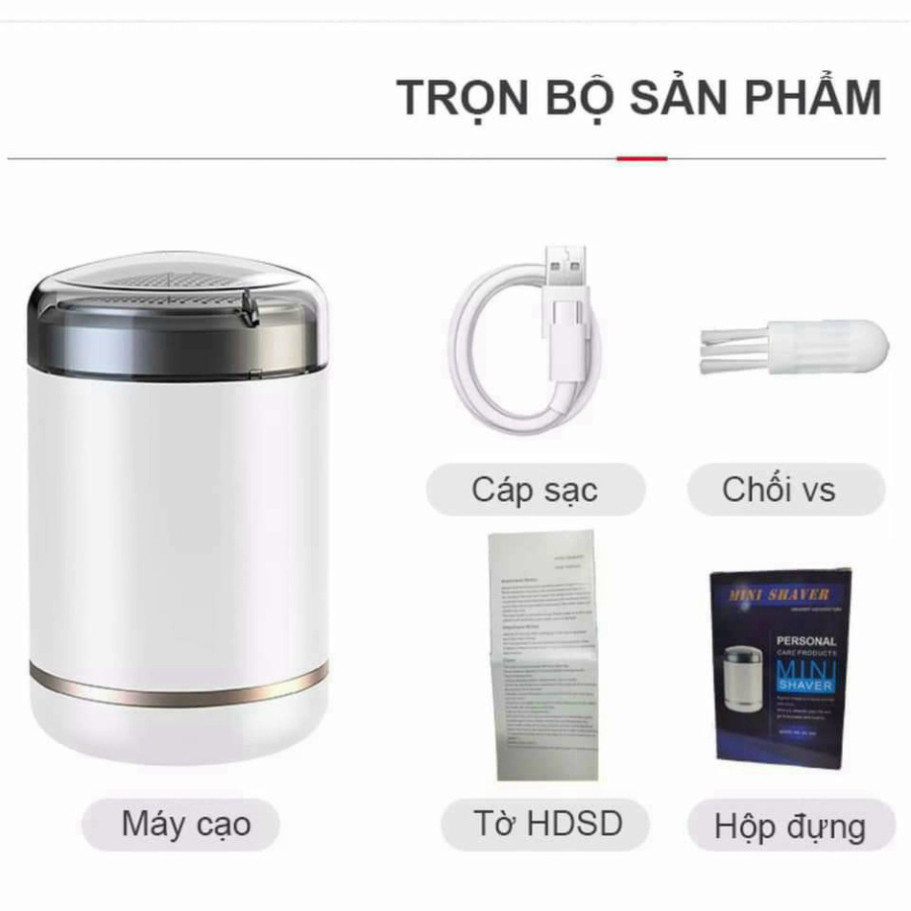 Máy cạo râu tích điện mini Nhật Bản SH-588 nhỏ gọn đa năng - Dòng máy cạo râu nam cầm tay nhỏ gọn, pin siêu khỏe