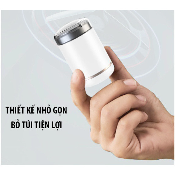 Máy cạo râu tích điện mini Nhật Bản SH-588 nhỏ gọn đa năng - Dòng máy cạo râu nam cầm tay nhỏ gọn, pin siêu khỏe