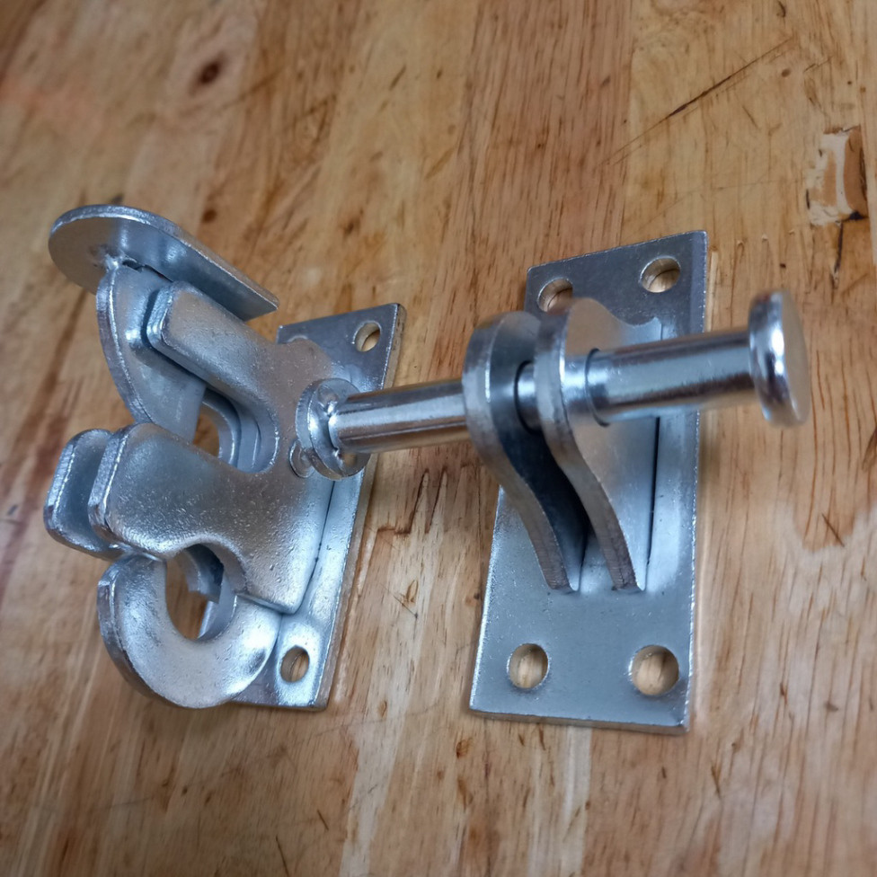 Chốt Cửa Tự Động, Tự Đóng Inox 304- 2 Phiên Bản Then Cố Định/ Di Động cao cấp
