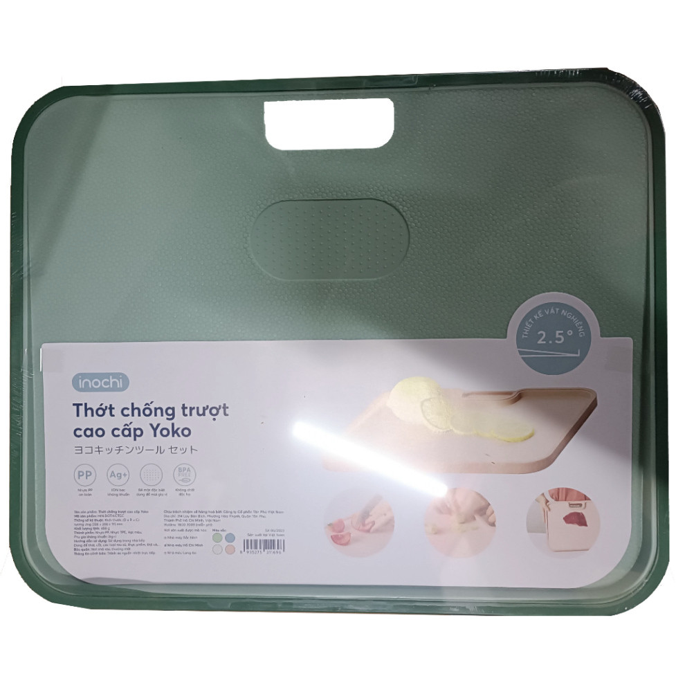 Thớt chống trượt cao cấp Yoko My Nhân - Dùng để thái, cắt, các loại rau củ, thực phẩm, thịt cá