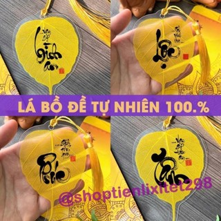 [Lá Nguyên Bản] Lá Bồ Đề Tài Lộc ,may mắn để ốp lưng điện thoại, treo xe ô tô, để vào bóp, ví