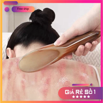 Dụng Cụ Cạo Gió, Day Ấn Huyệt Sừng Trâu Tự Nhiên Massage, Dụng Cụ Diện Chẩn Chuyên Dụng Dành Cho Dưỡng Sinh