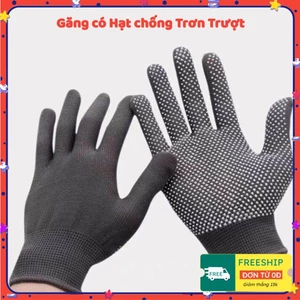 SET 20 Đôi Găng Tay Lao Động Có Hạt Chống Trơn Trượt - Bao Tay Bảo Hộ Đi Làm Vườn Kéo Co
