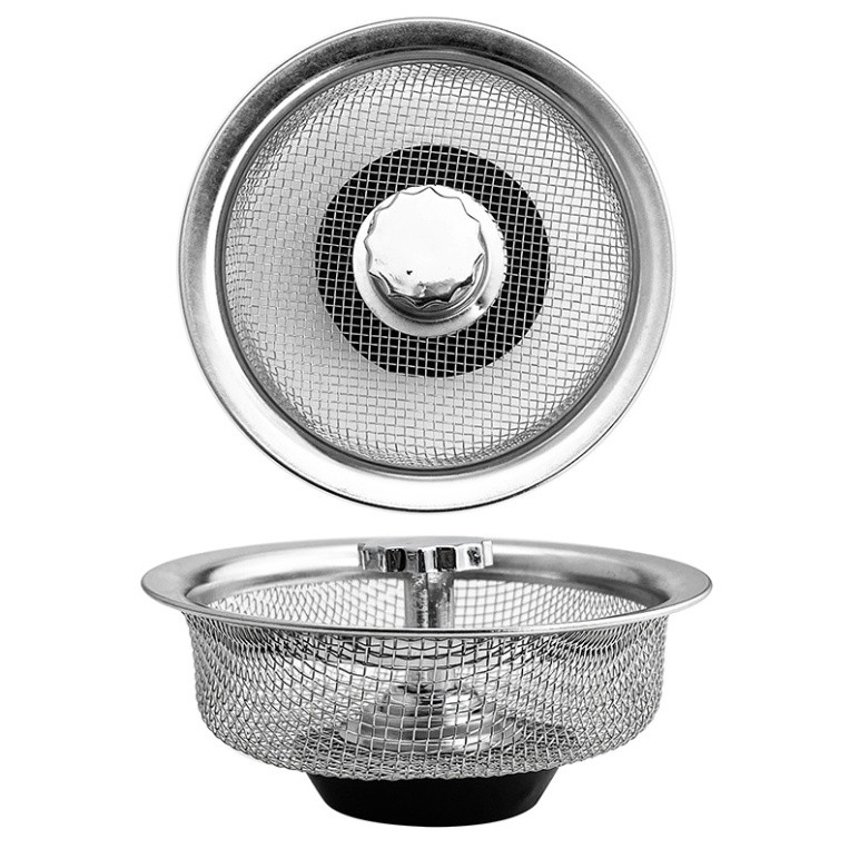COMBO 3-4-5 Lưới Inox Lọc Rác, Lưới Lọc Rác Bồn Rửa Chống Tắc Nghẽn Không Gỉ