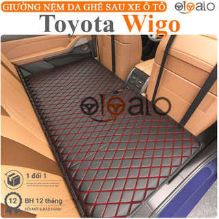 Nệm đệm giường ngủ xe Toyota Wigo da PU - OTOALO
