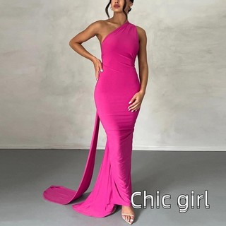 Đầm dài nữ không tay cổ dây chắc chắn Slim Fit Đầm Cocktail cho bữa tiệc mùa hè