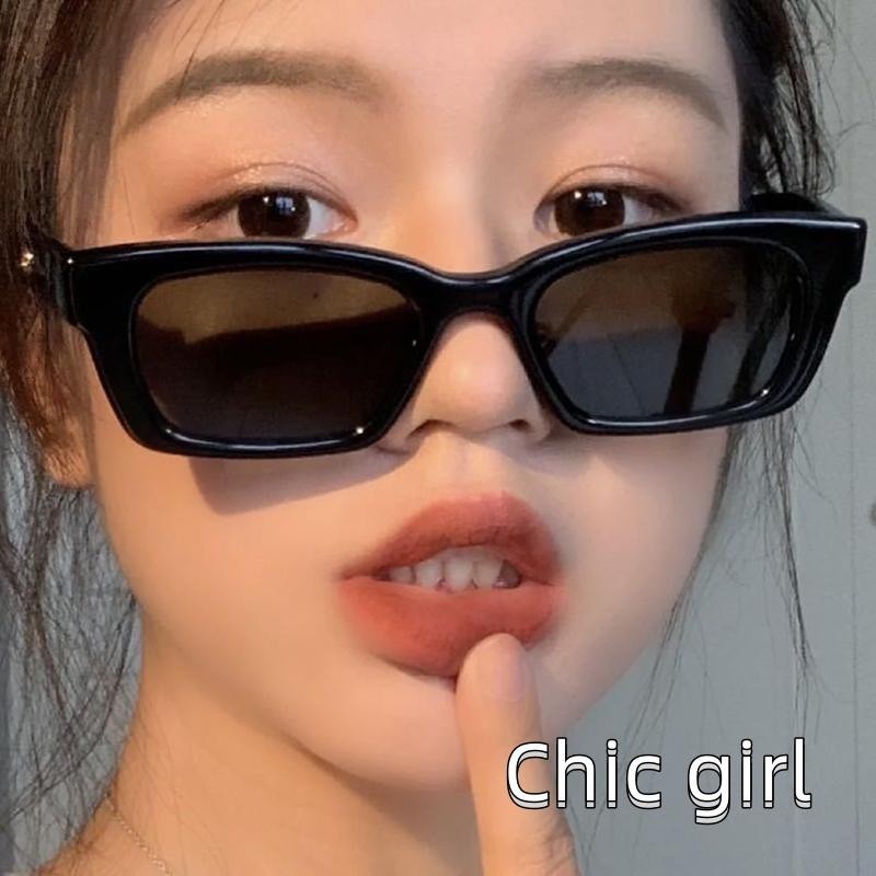 Kính râm nữ màu tối Kính râm hình chữ nhật chống tia cực tím màu trơn cho các hoạt động ngoài trời