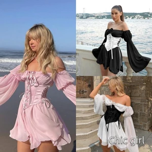 Phụ Nữ Eo Huấn Luyện Corset Dây Màu Trơn Strappy Cincher Shaper Có Hỗ Trợ Ngực Cho Bé Gái 3 Màu