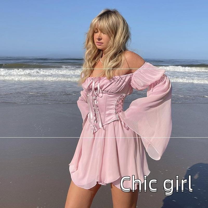 Phụ Nữ Eo Huấn Luyện Corset Dây Màu Trơn Strappy Cincher Shaper Có Hỗ Trợ Ngực Cho Bé Gái 3 Màu