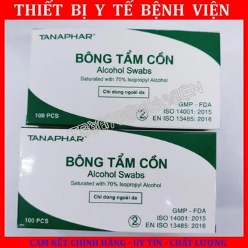 Bông Tẩm Cồn Y Tế, Cồn Khô Alcohol Pads Dùng Trong Y Tế Và Làm Đẹp, Làm Móng - TBYT BỆNH VIỆN
