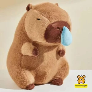 Gấu bông Capybara chảy nước mũi Capybara 20cm lông mịn đáng yêu