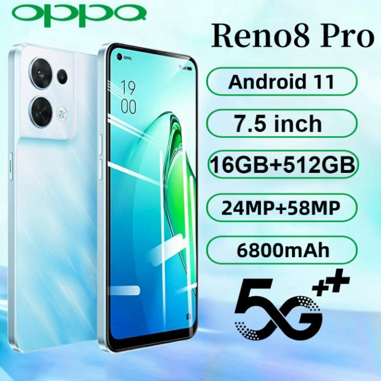 OPPQ Reno8 Pro Điện thoại thông minh RAM 16GB + ROM 512GB 7.5 Điện ...