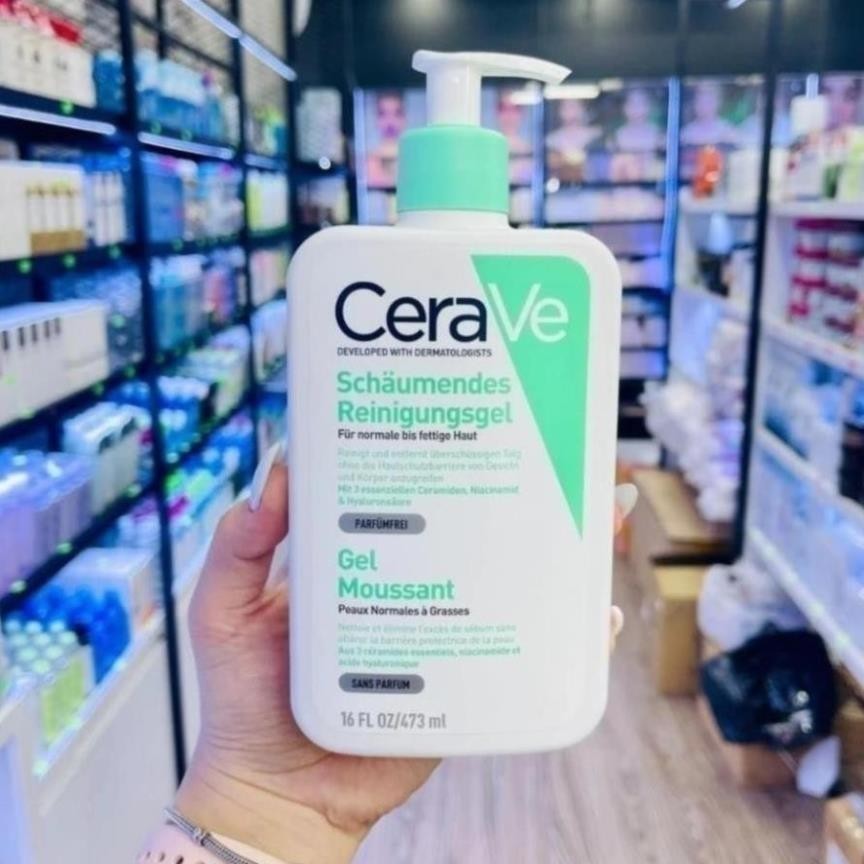 [Có Tem Cty] Sữa Rửa Mặt Cerave Bản Pháp 236 ML - 473ML